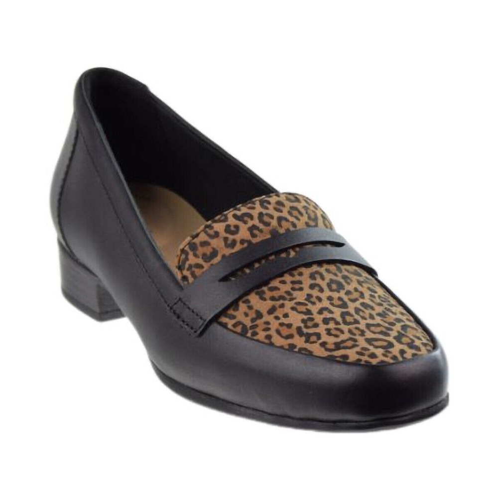 Clarks Juliet Coast Casual Women's Shoes Black Combi Leather NEW 6 W